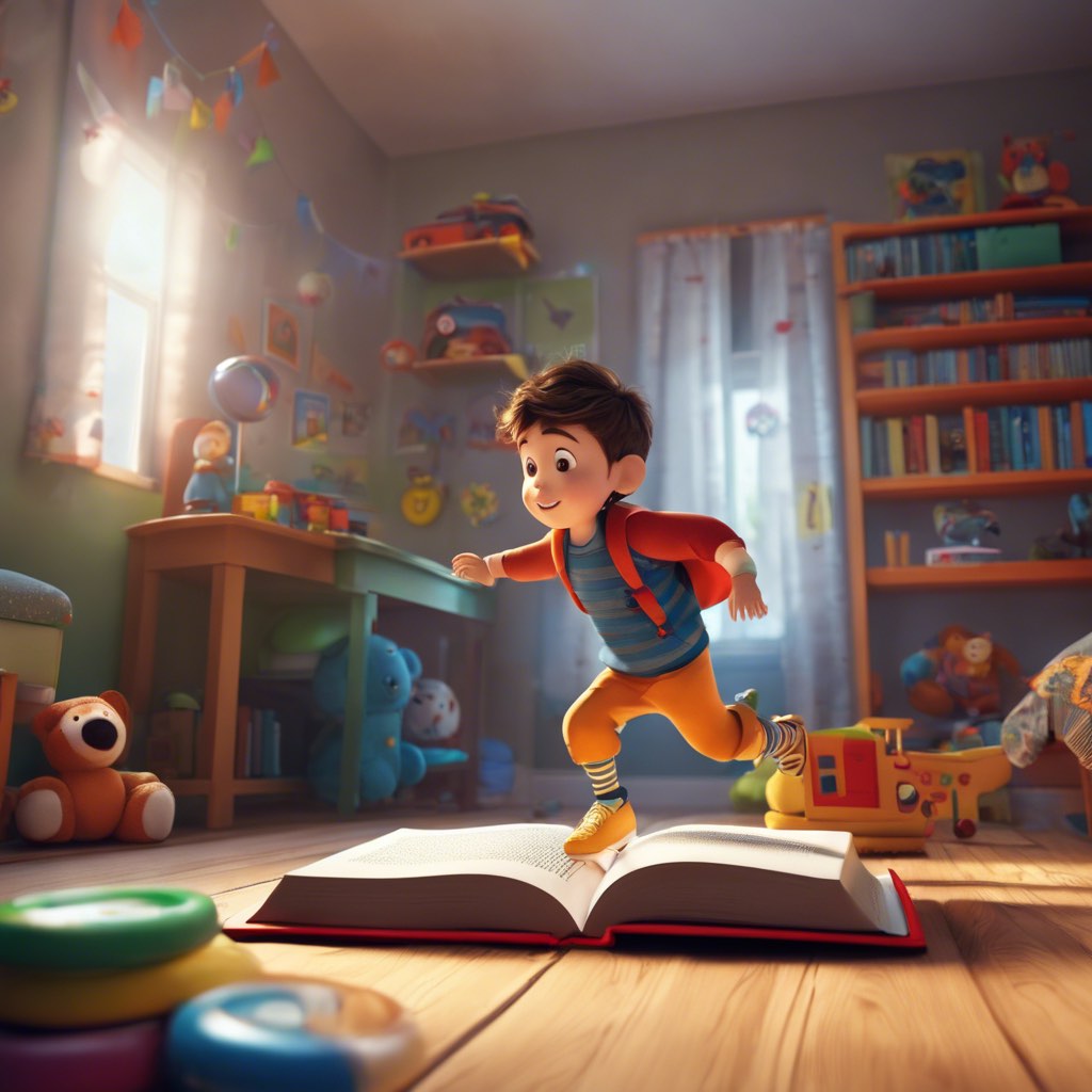 Family engaging with My Never Ending Story app